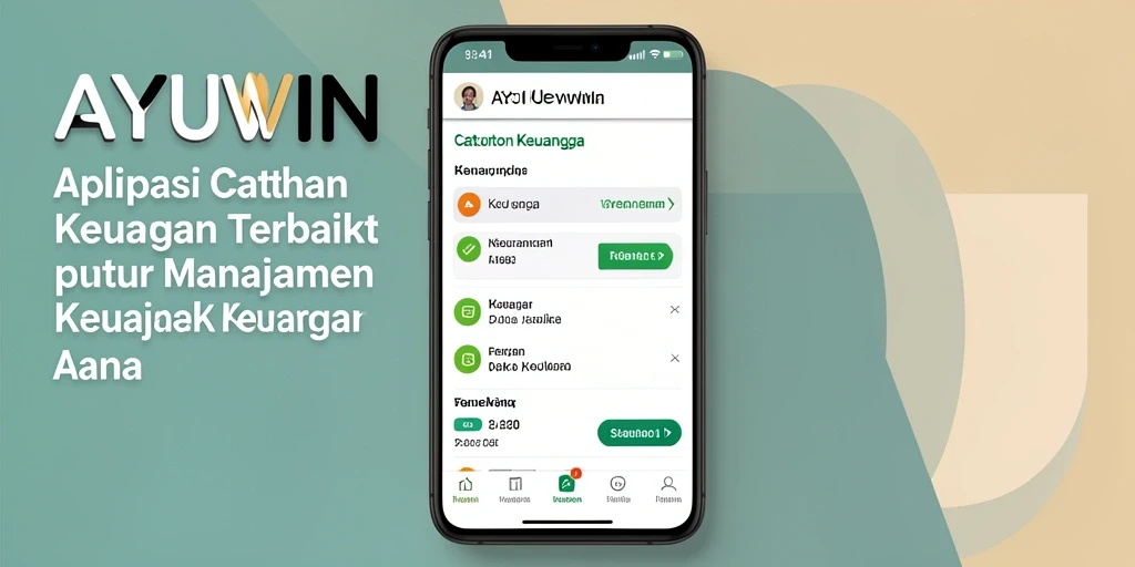 Antarmuka AYUWIN yang sederhana dan efektif untuk catatan keuangan.