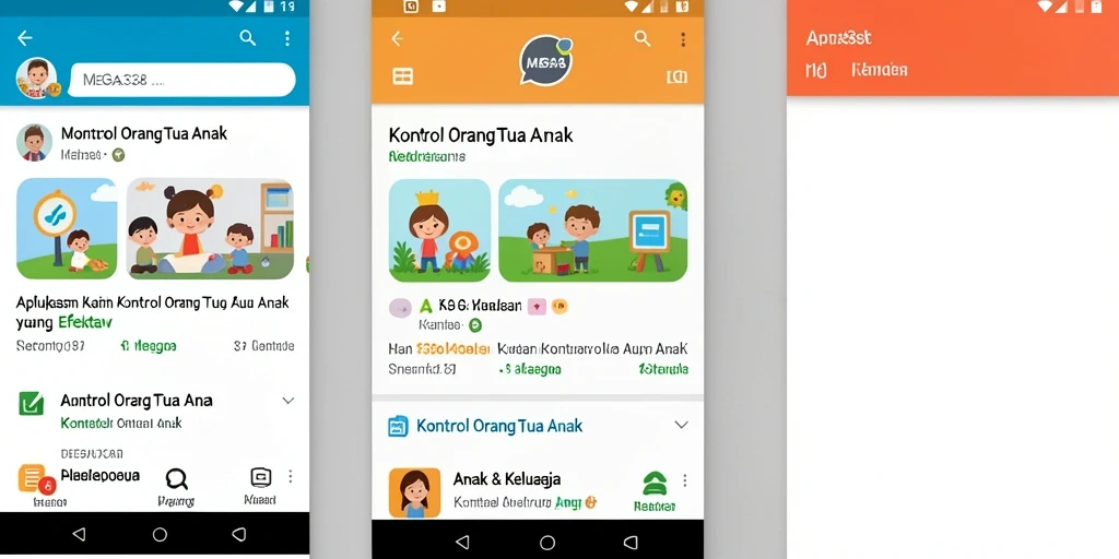 Antarmuka MEGA338 yang intuitif untuk kontrol orang tua.