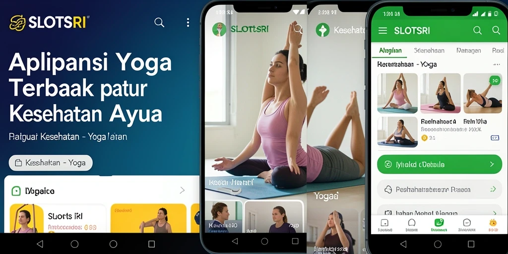 Antarmuka SLOTSRI menampilkan berbagai kelas Yoga yang menarik.
