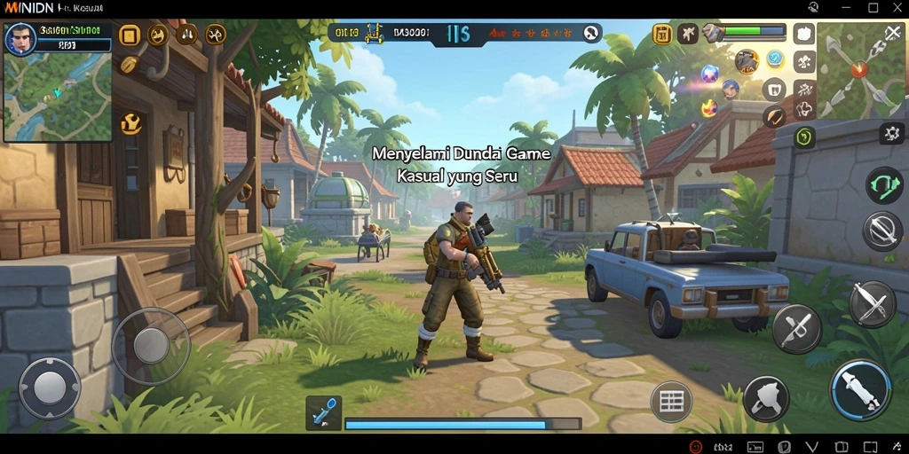 Antarmuka yang menarik dan intuitif dalam game Kasual.