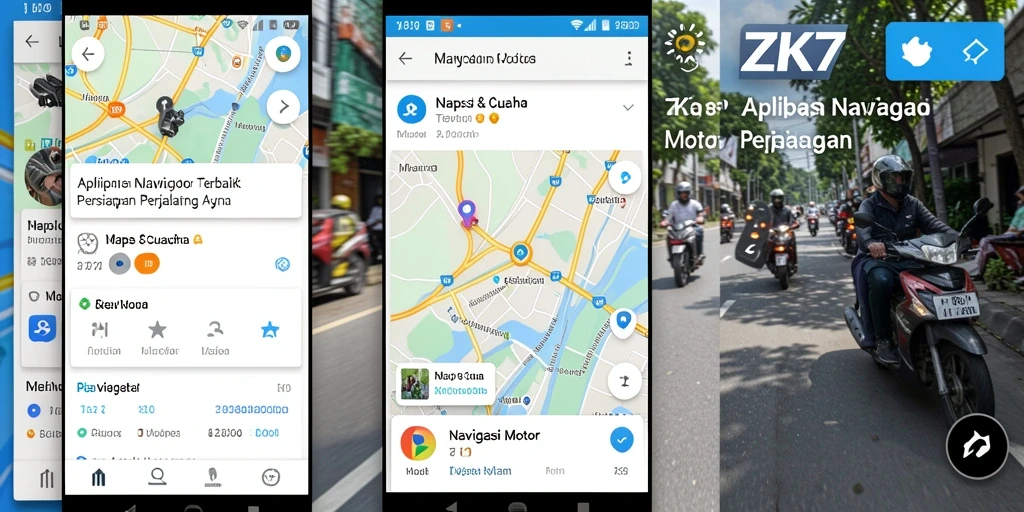Antarmuka ZK7 yang intuitif dan informatif untuk Navigasi Motor.