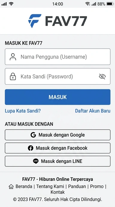 Masuk ke akun fav77 dengan mudah dan cepat
